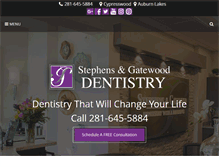 Tablet Screenshot of houstontexasdentist.com